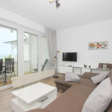 Toller Meerblick Vom Balkon, Gratis Nutzung Vom Ahoi Erlebnisbad Und Sauna In Sellin - Haus Nordstrand Fewo16 아파트 괴렌